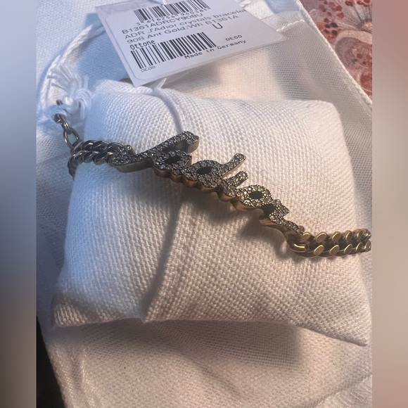 Dior NWT j’adior bronzed gold plated crystal bracelet; comes with much - Picture 5 of 5